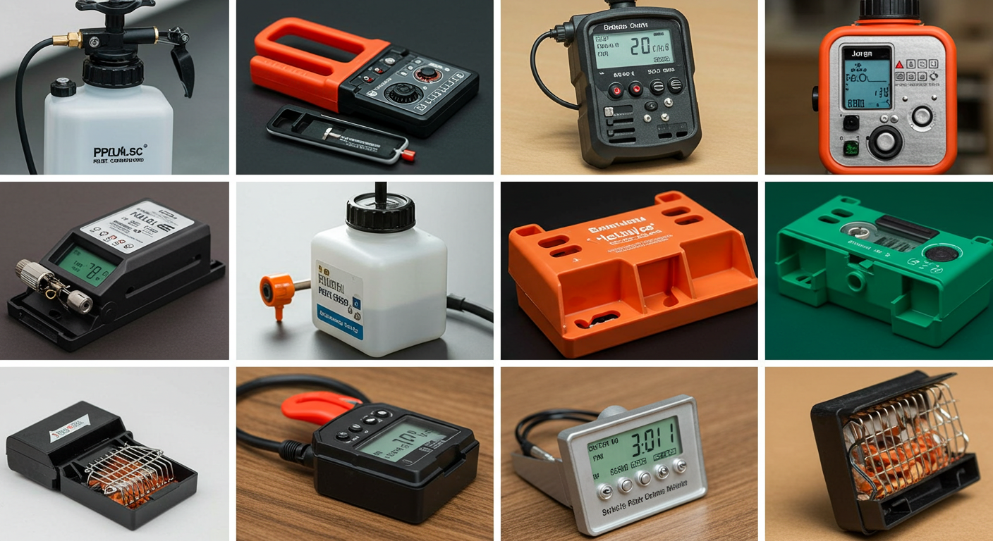 Assorted pest control equipment used by professionals in Banora Point NSW.