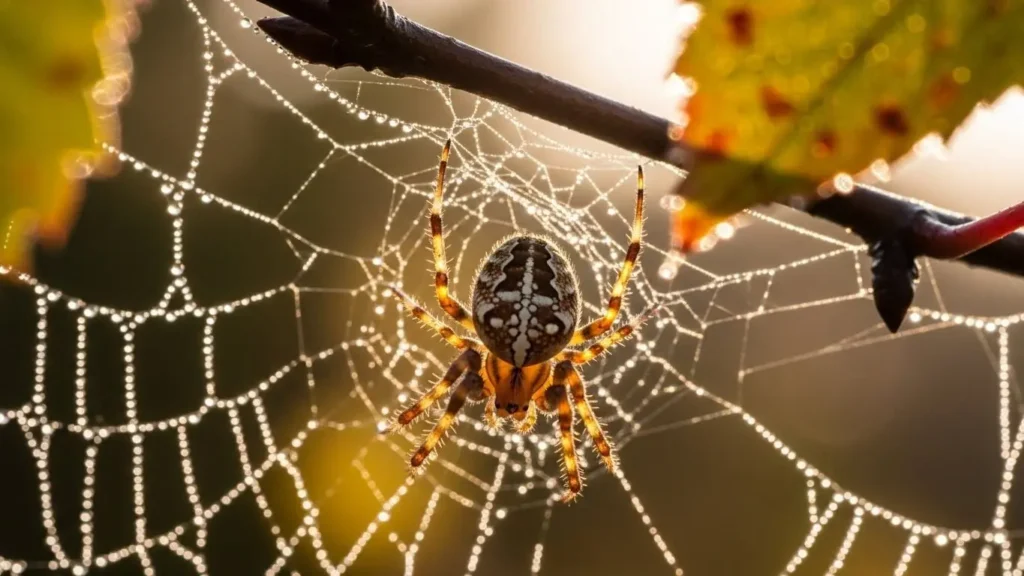 Spider sitting in web outdoors, common pest treated by TSD Pest Control in Tweed Heads