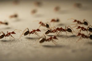 Red Ant Infestation Red ants entering an Australian home — ant pest control in Banora Point and Tweed Heads NSW
